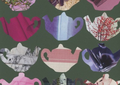 teapots on green KC1029