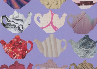 teapots on lilac KC1028